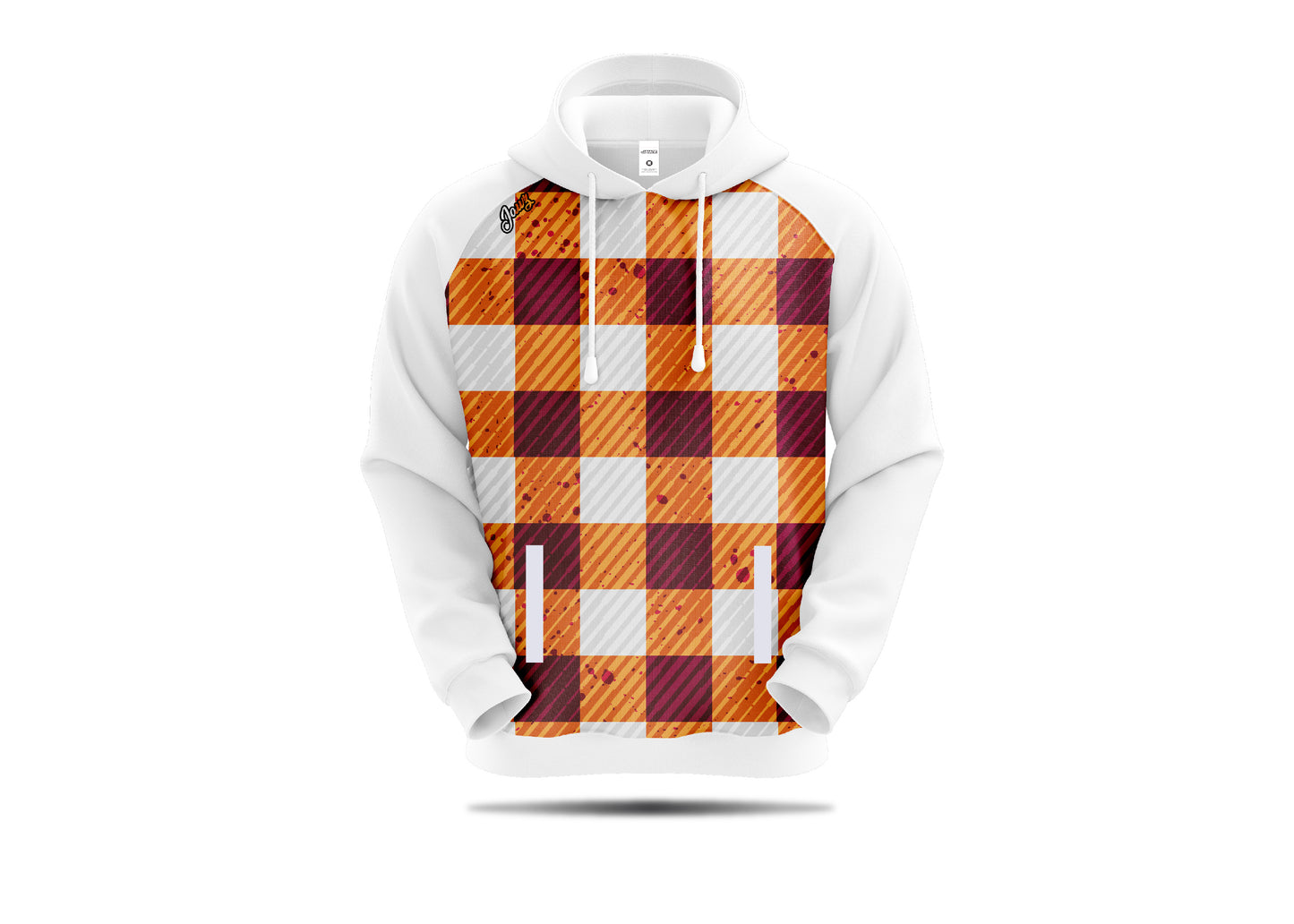 Purple check   Hoody